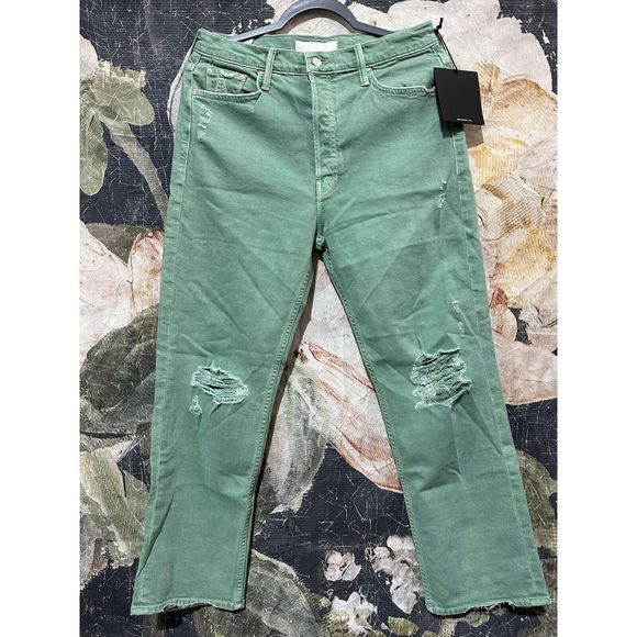 New MOTHER The Tomcat Chew Color: The Devil Drinks Coffee Mint size 32 - Picture 5 of 9